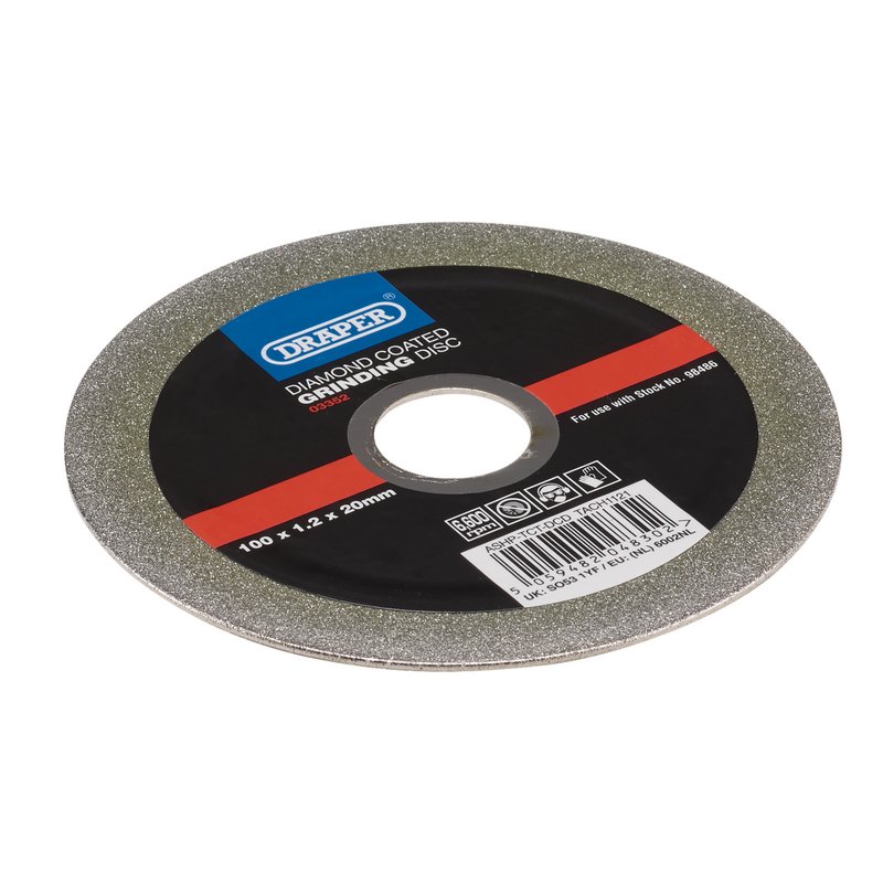 Diamond-Coated Grinding Disc for use with Stock No. 98485
