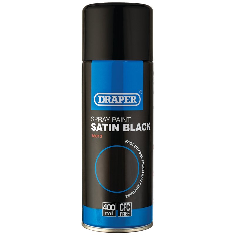 Satin Black Spray Paint (400ml)