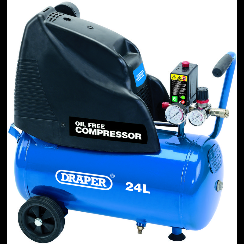 24L Oil-Free Air Compressor (1.1kW)