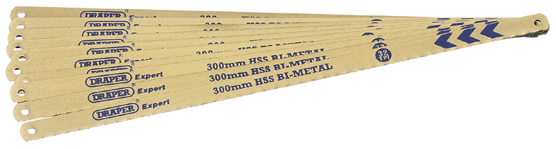 10 x 300mm 18tpi Bi-Metal Hacksaw Blades