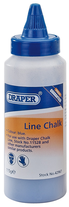 115G Plastic Bottle of Blue Chalk for Chalk Line