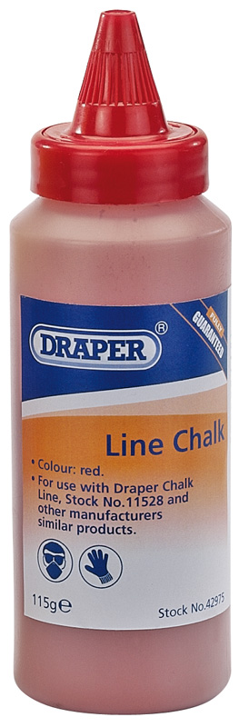 115G Plastic Bottle of Red Chalk for Chalk Line