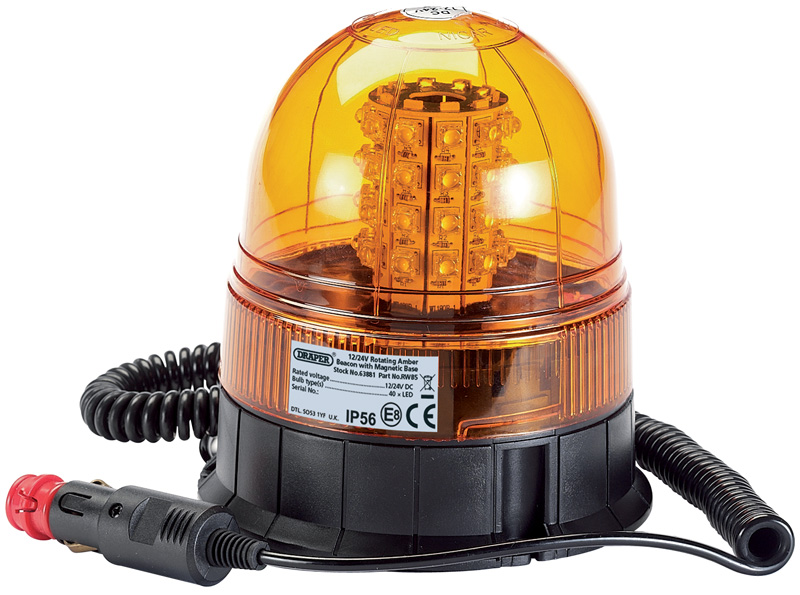 12/24V LED Magnetic Base Beacon - 400 Lumens