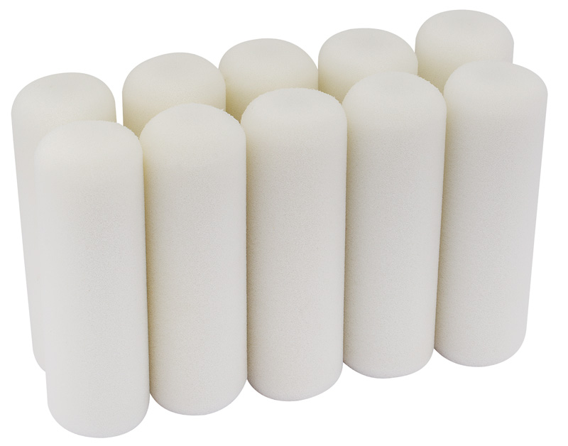 100mm Foam Paint Roller Sleeves (Pack of 10)